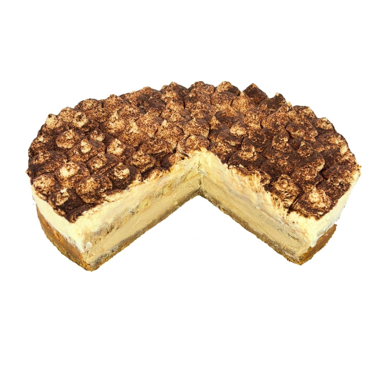 Tiramisu Cheesecake, angeschnitten