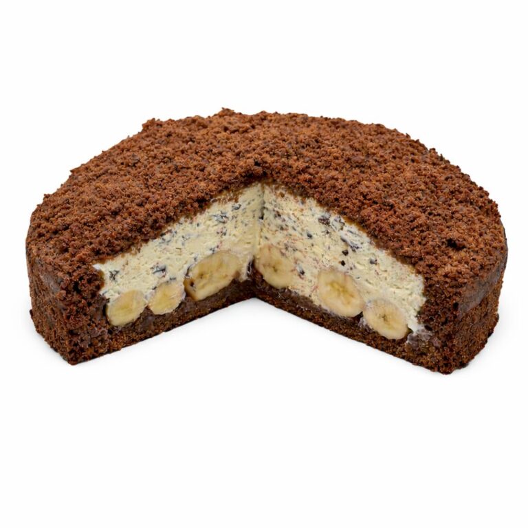 Klassischer Maulwurfkuchen, angeschnitten