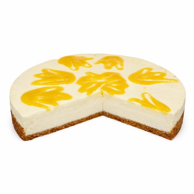 New York Cheesecake Mango, angeschnitten