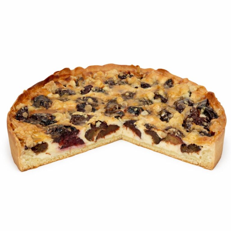 Pflaume Vanille, angeschnitten