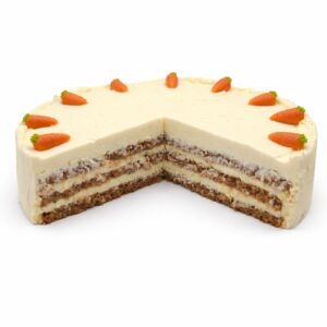 Lemon Frosting Carrot Cake, angeschnitten